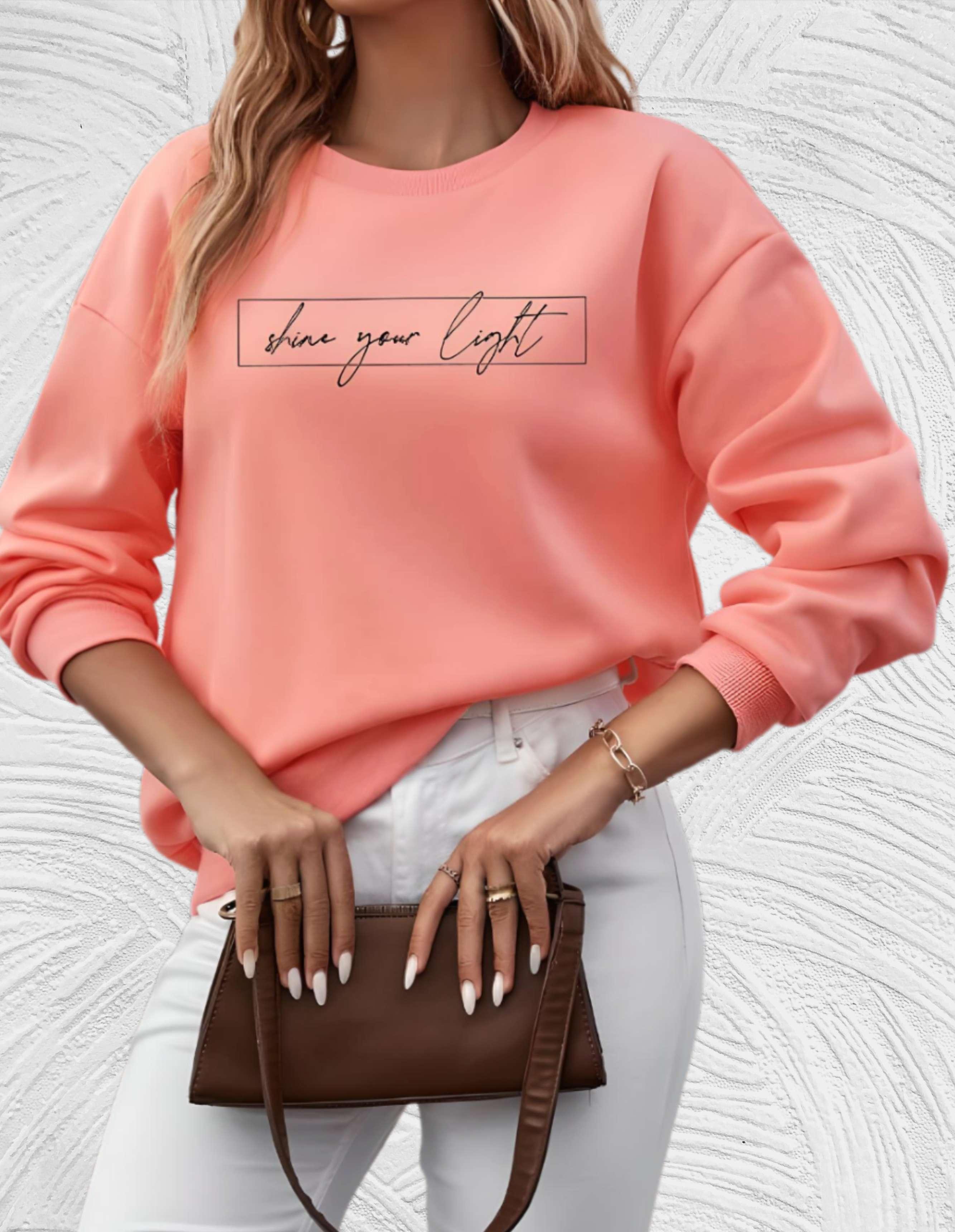 Oversized Dames Sweater met Ronde Hals - Luna