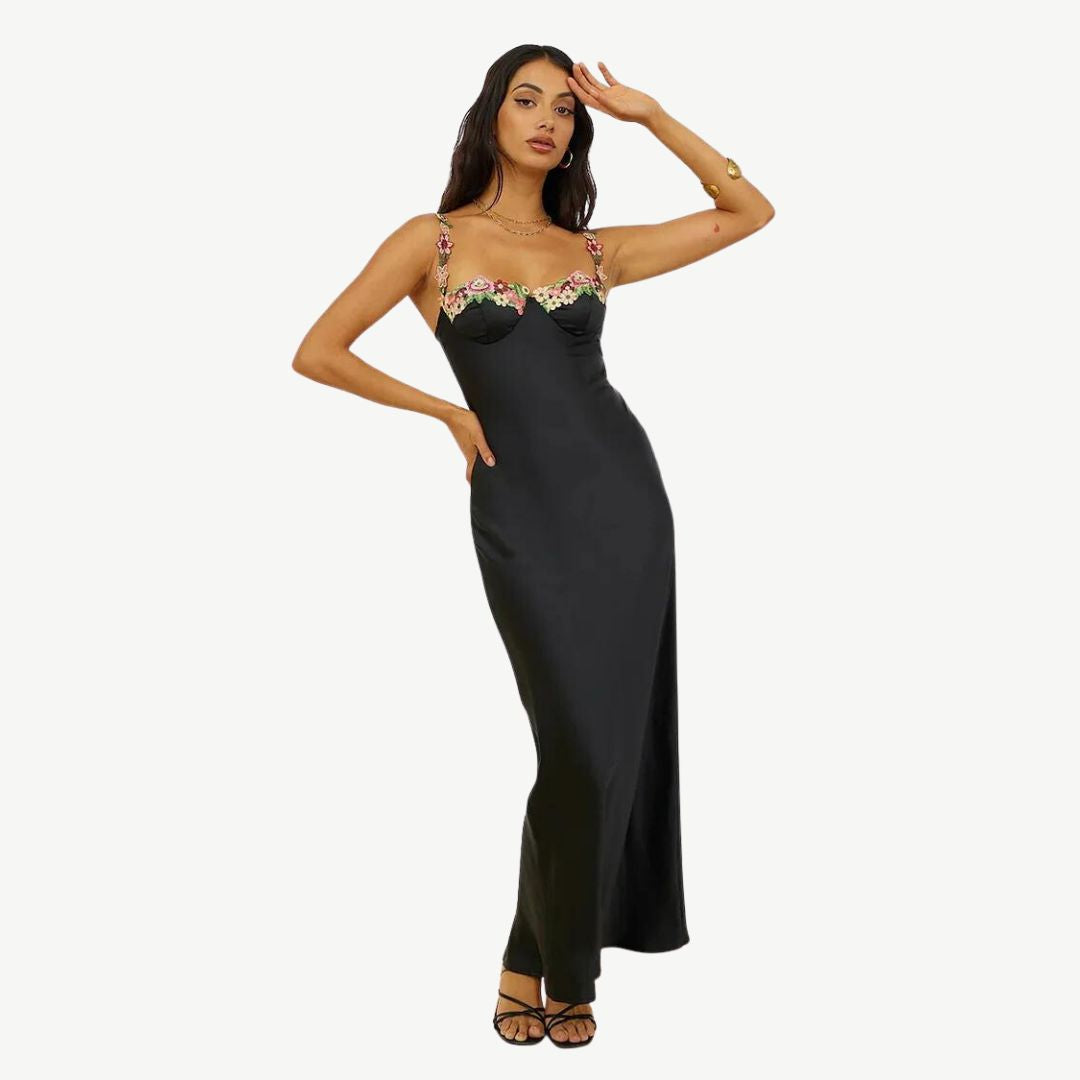 Luxueuze Satijnen Slipdress - Celeste