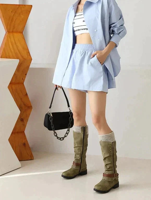 Modieuze Hoge Dameslaarzen - Isabella