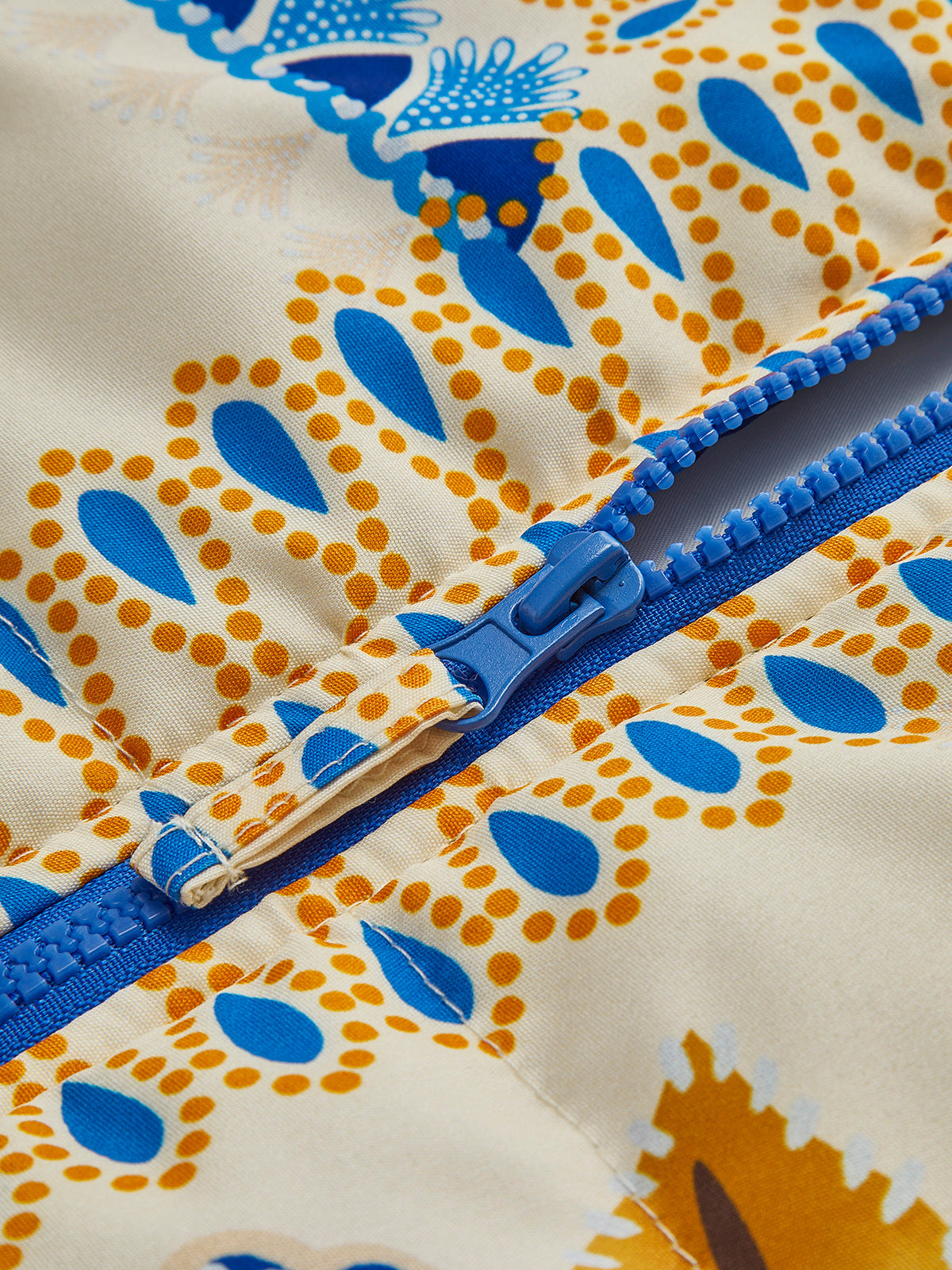 Boheemse Winterjas met Print en Rits - Zahara