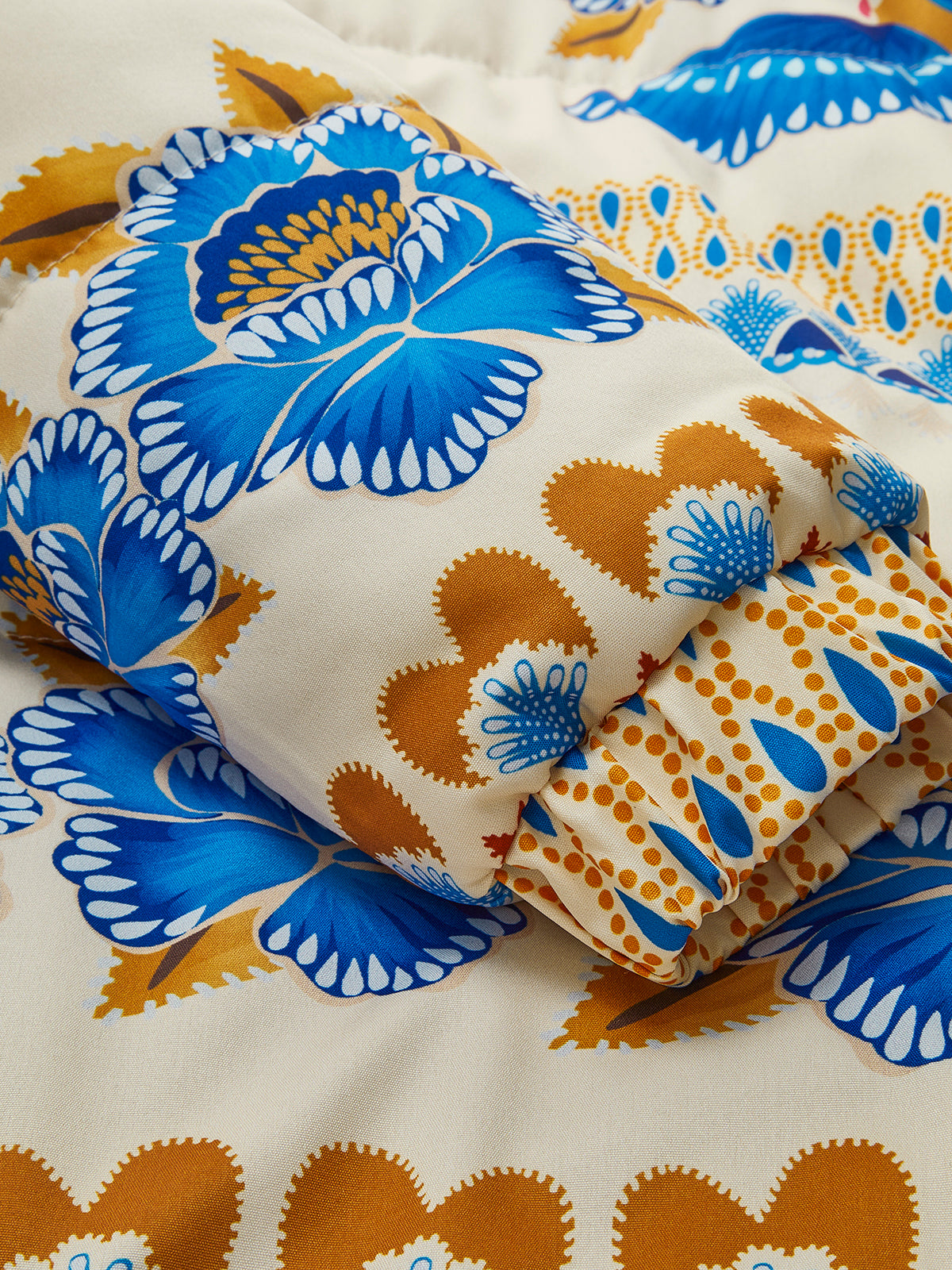 Boheemse Winterjas met Print en Rits - Zahara