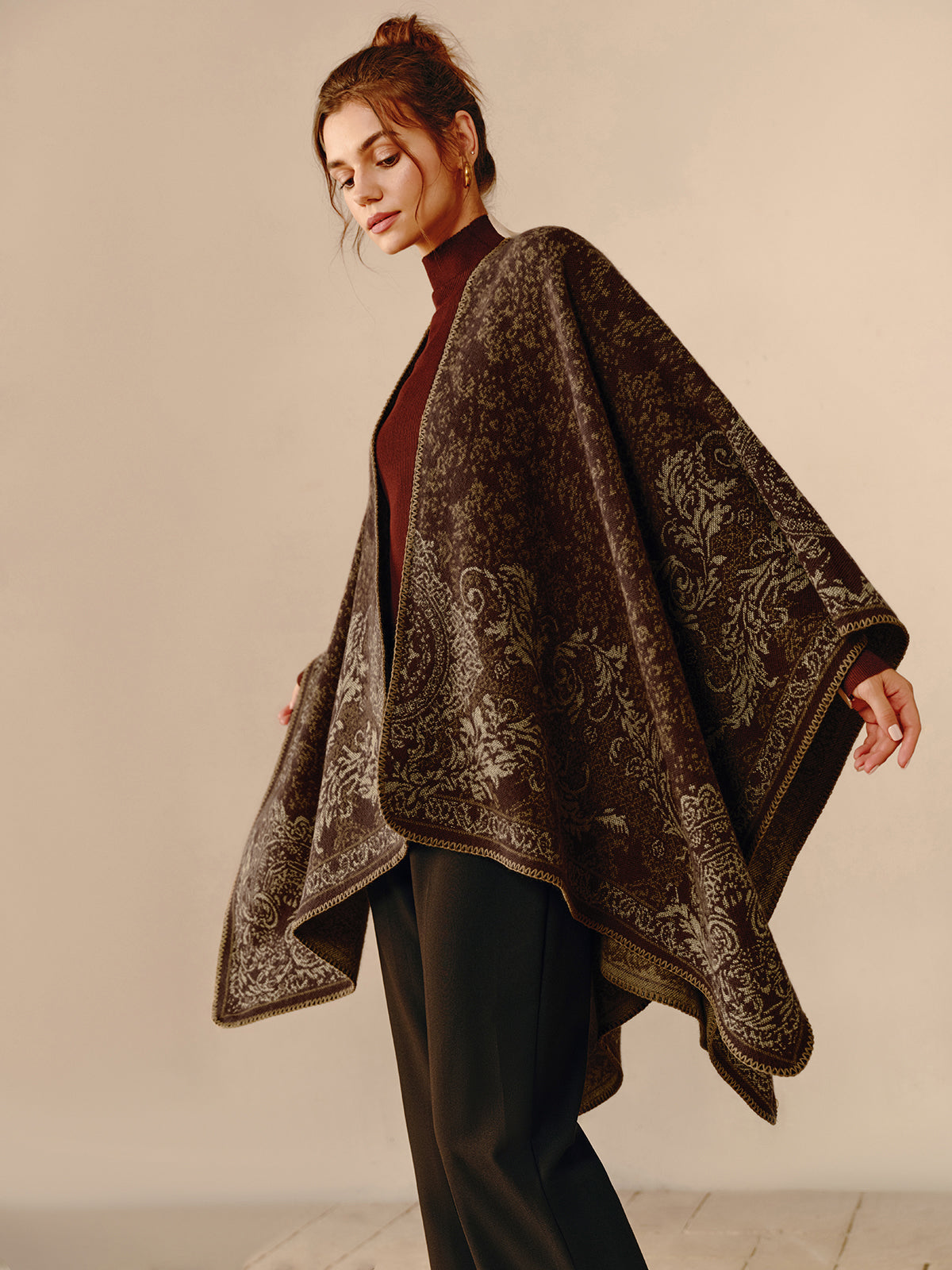 Boho Dubbelzijdige Poncho - Seraphina