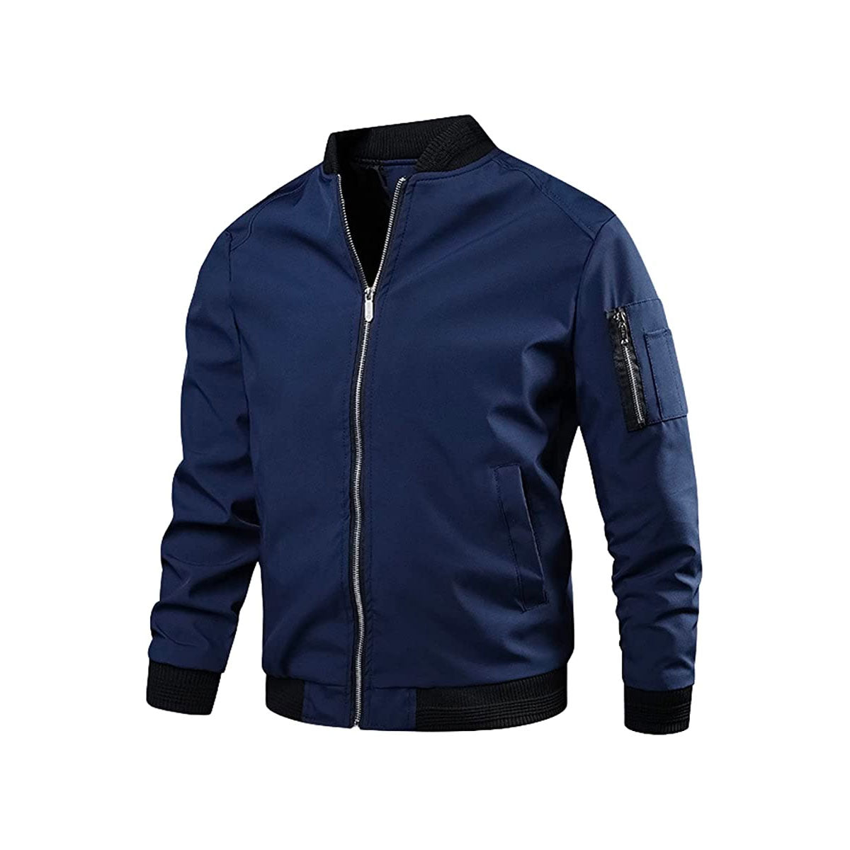 Lichte & trendy heren bomberjack met rits - Jaron