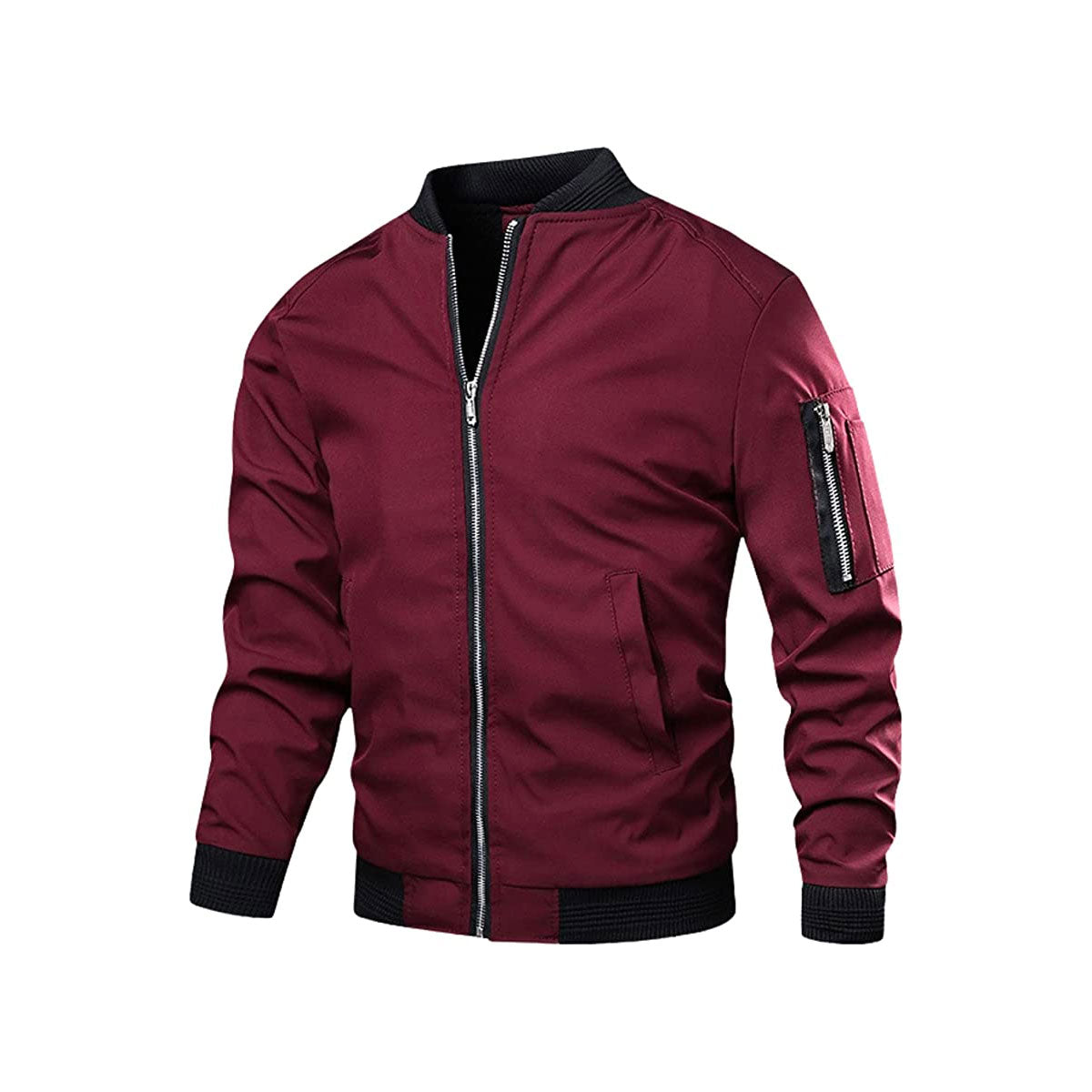 Lichte & trendy heren bomberjack met rits - Jaron