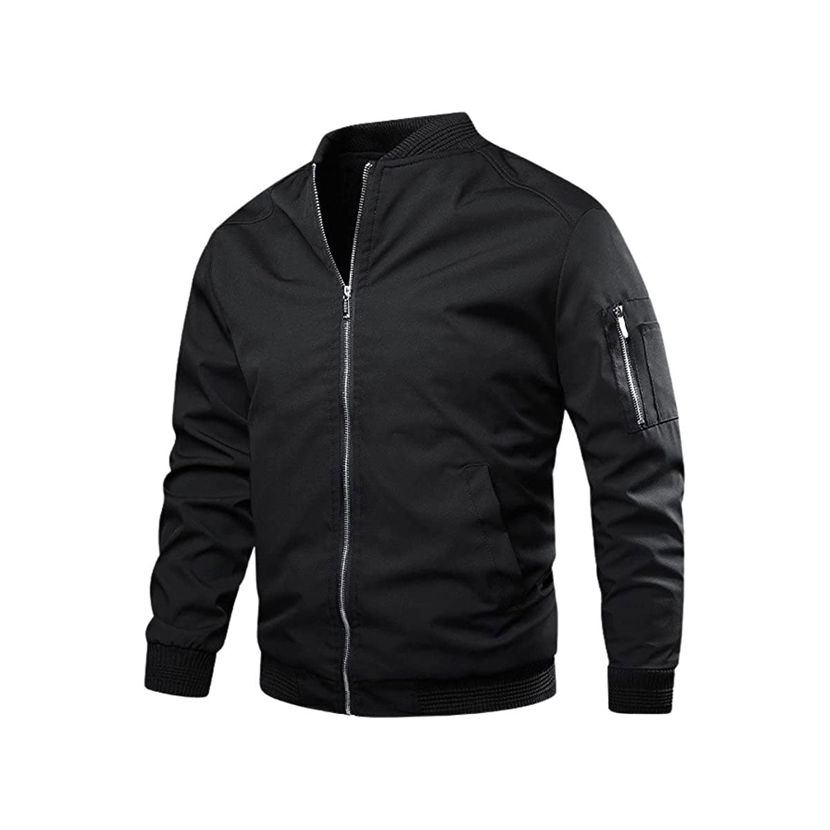 Lichte & trendy heren bomberjack met rits - Jaron