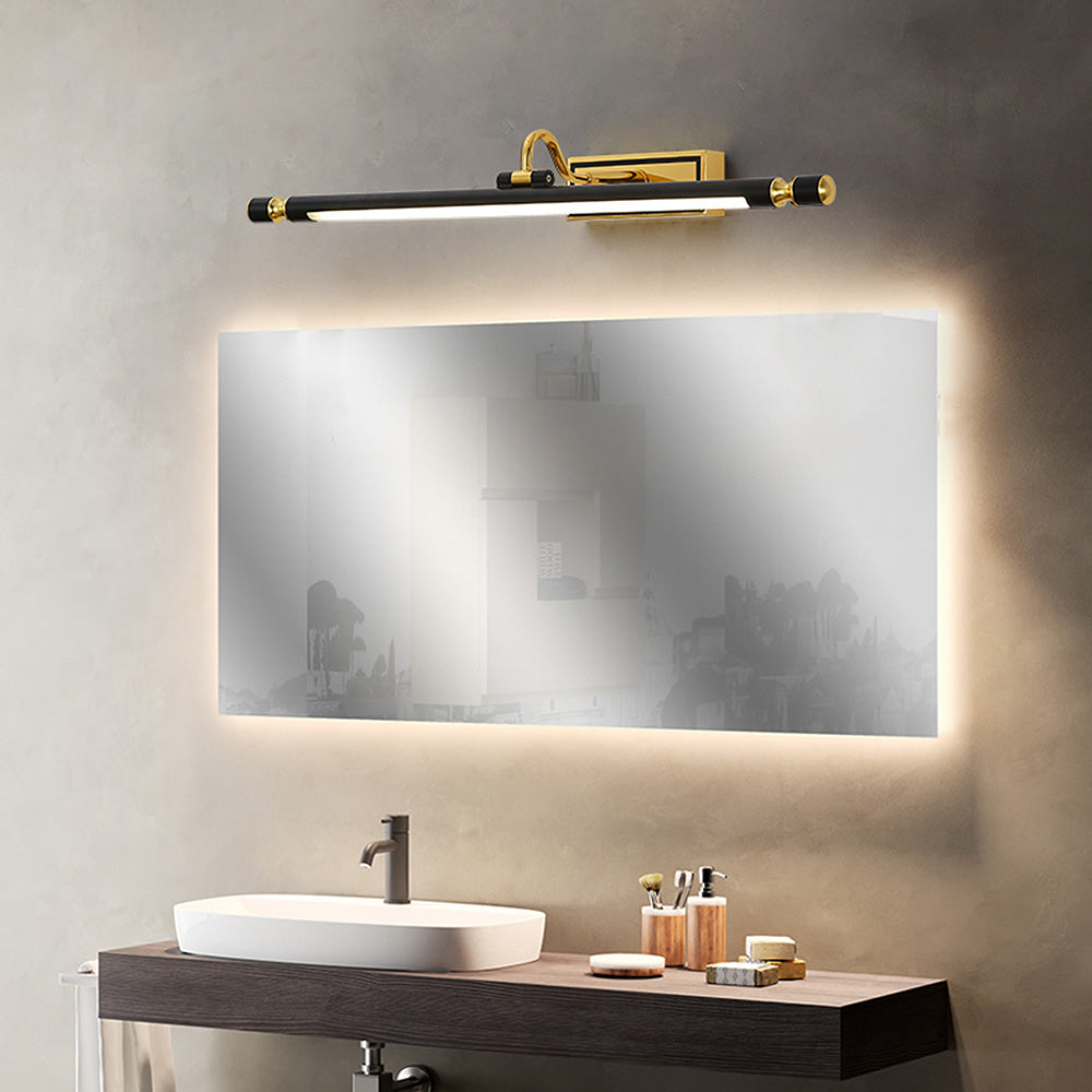 Luxe Zwart-Gouden Spiegellamp – LumoGold