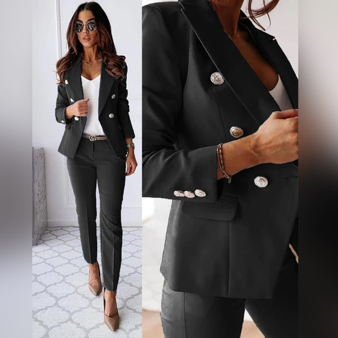 Trendy Blazer en Broek Set - Isabella