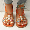 Boho Kralen Slip-On Zomersandalen – Amira