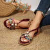 Boho Kralen Slip-On Zomersandalen – Amira