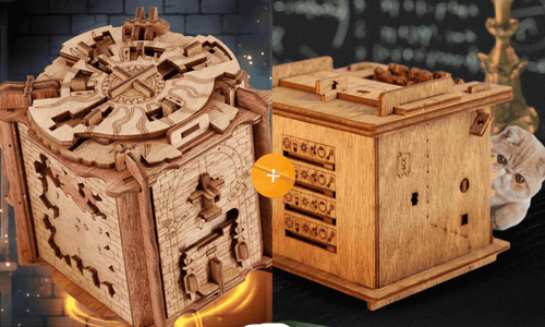 Interactieve Houten Escape Puzzeldoos – MindVault