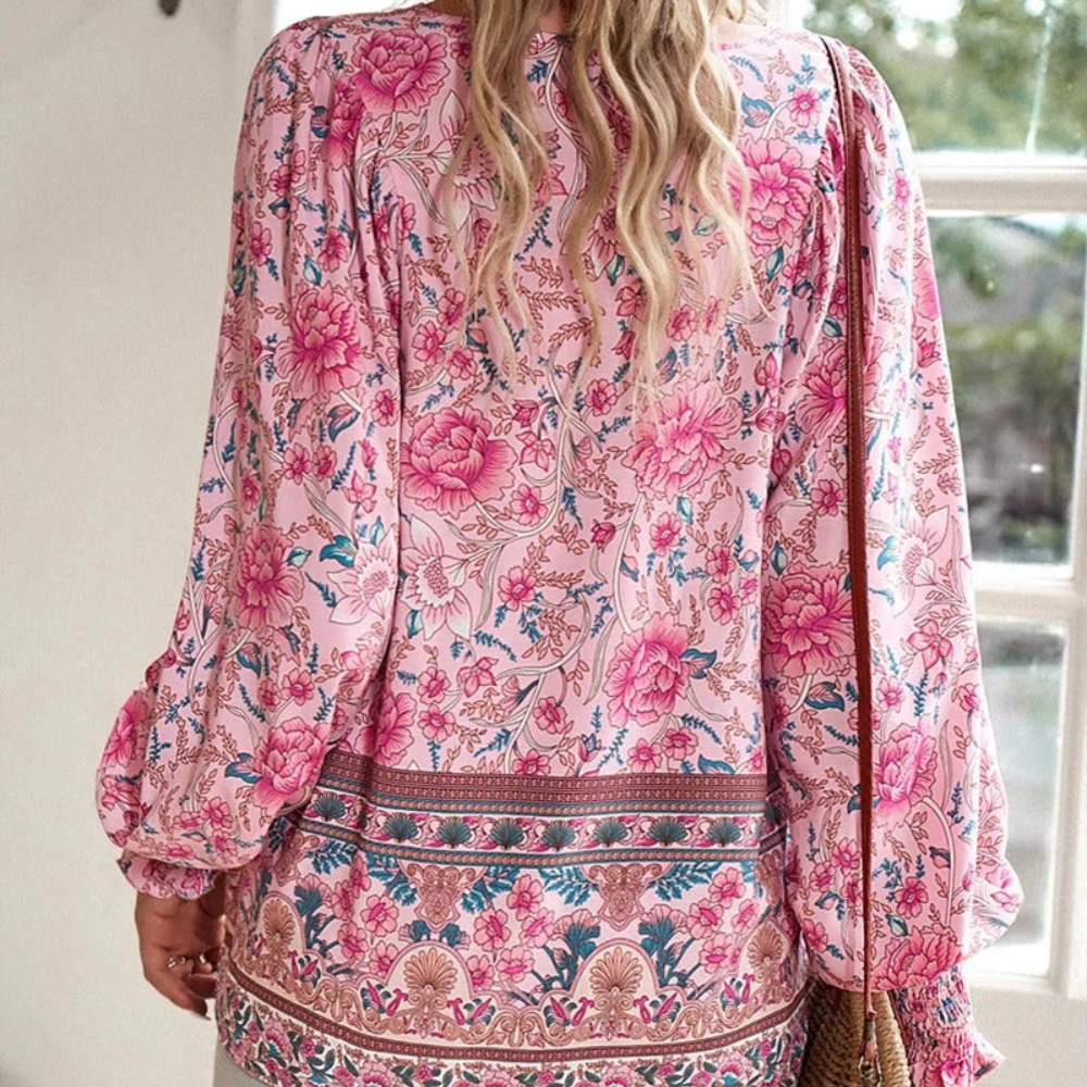 Modieuze Blouse met Bloemenprint voor Dames - Valerie