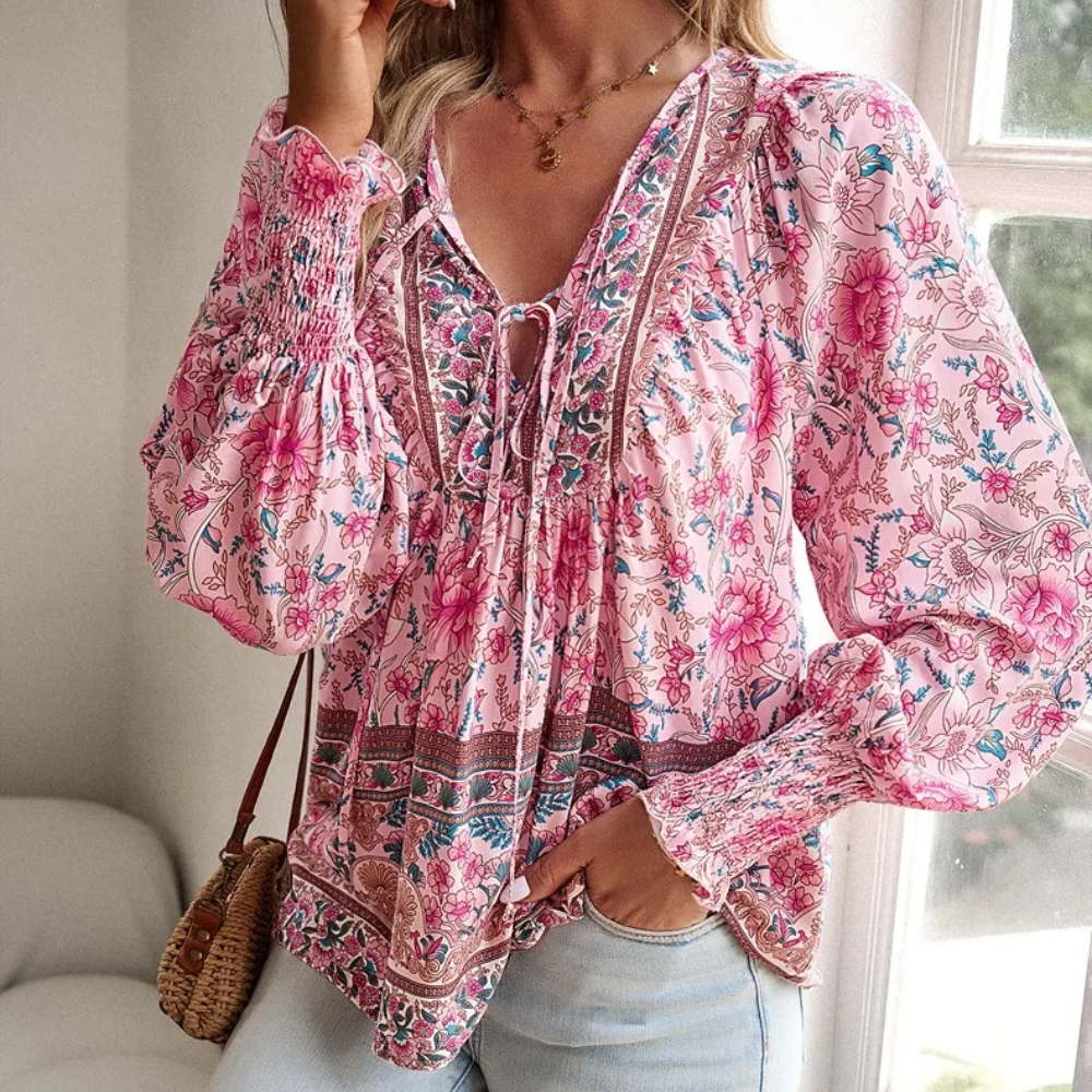 Modieuze Blouse met Bloemenprint voor Dames - Valerie