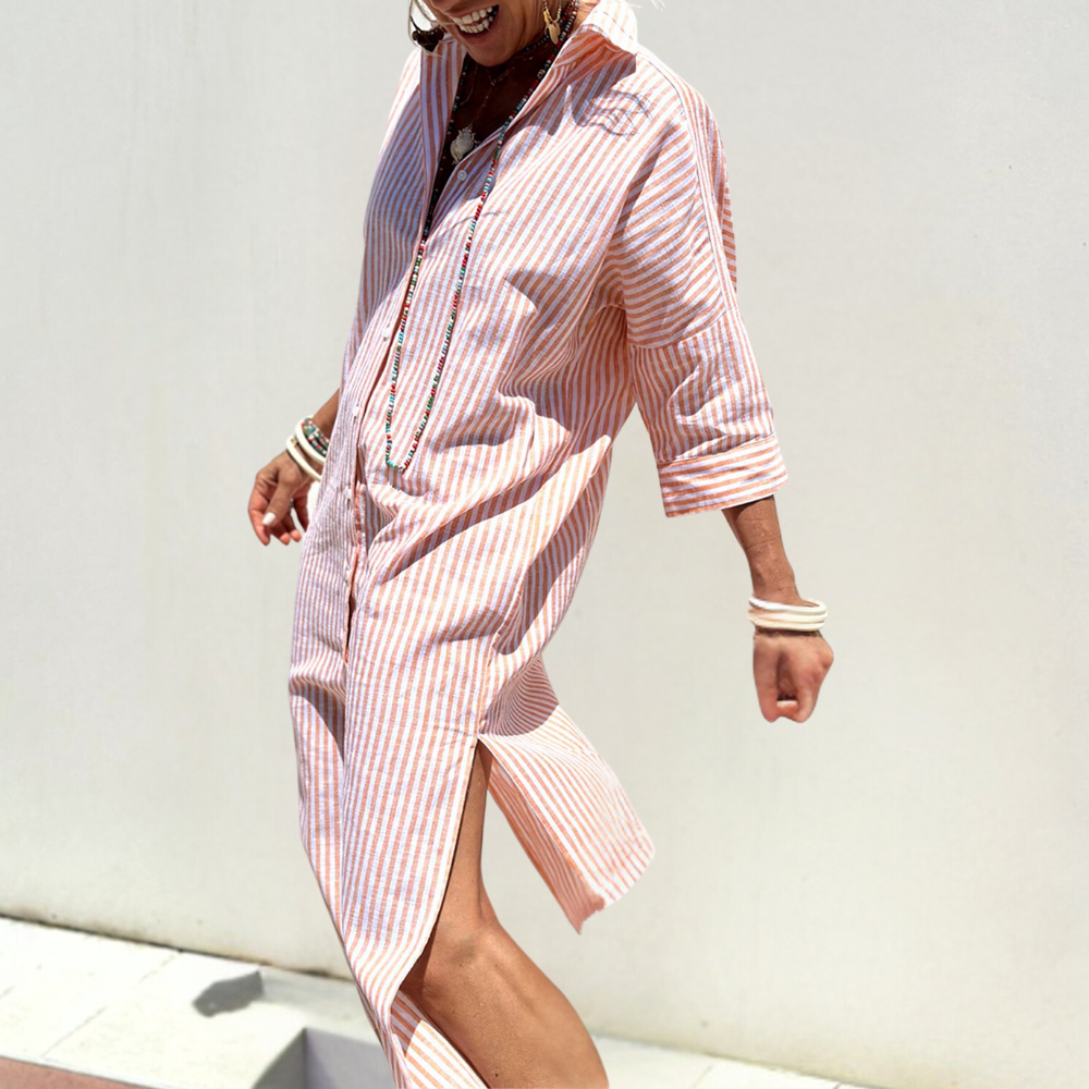 Comfortabele Doorknoopjurk - Noa