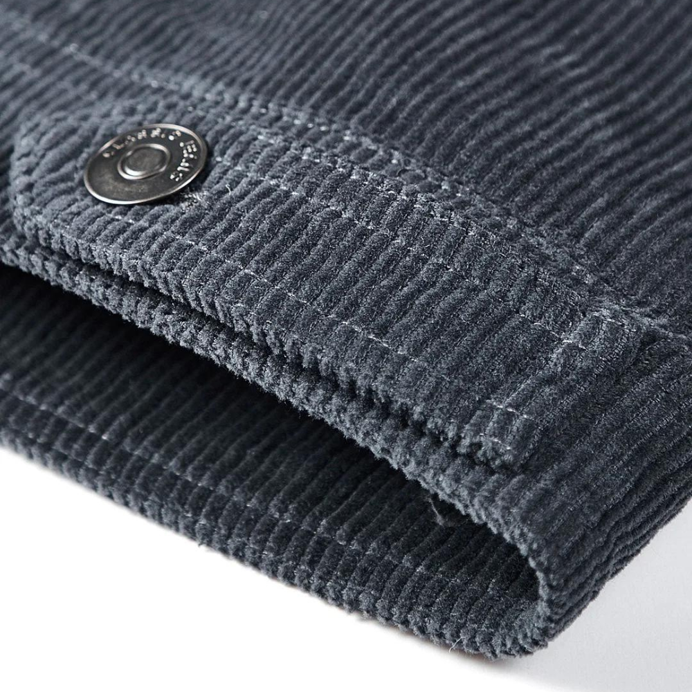 Comfortabele Grijze Corduroy Jas - Rover