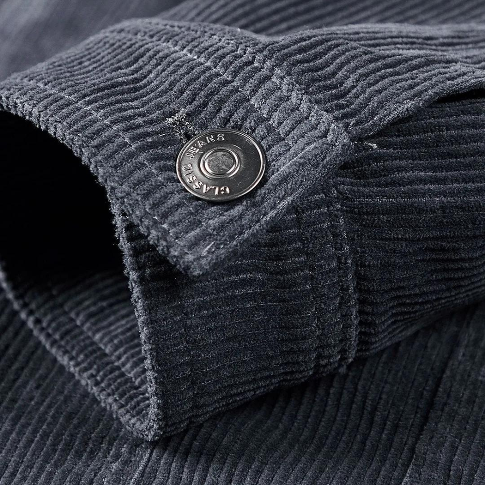 Comfortabele Grijze Corduroy Jas - Rover