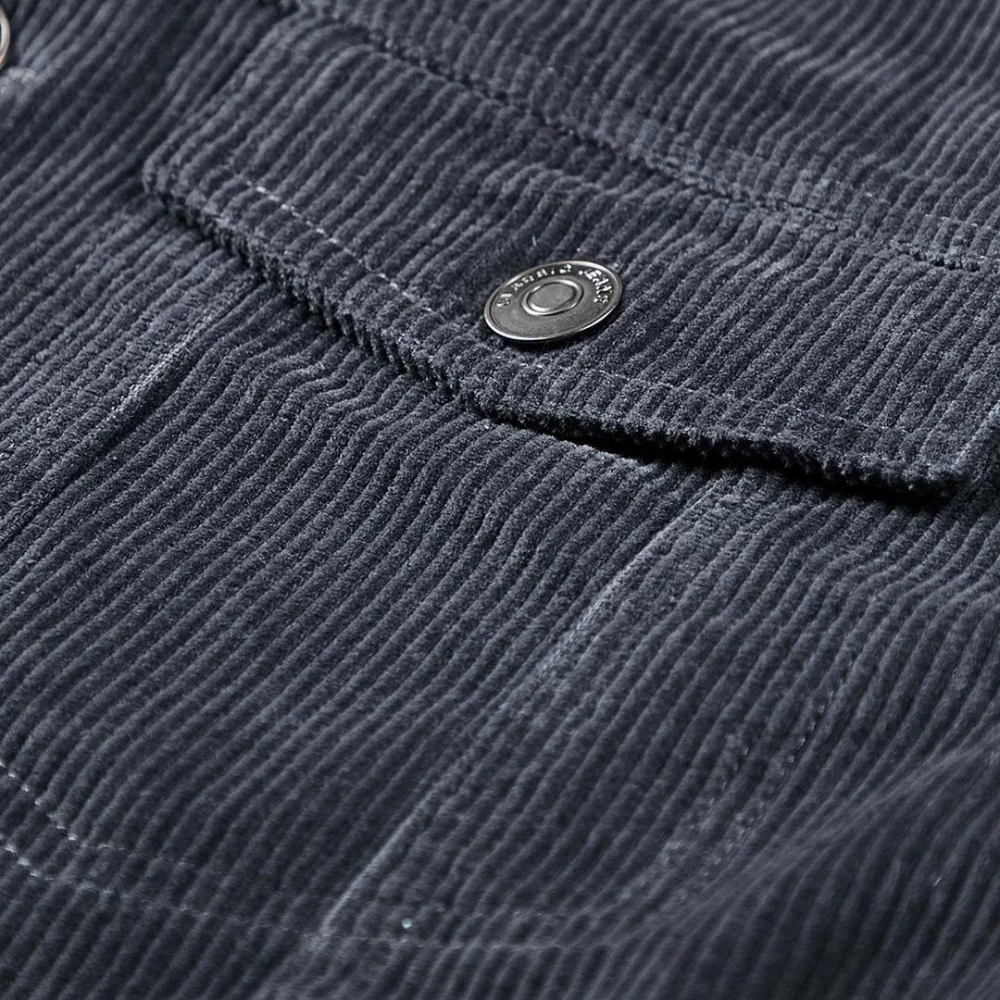 Comfortabele Grijze Corduroy Jas - Rover