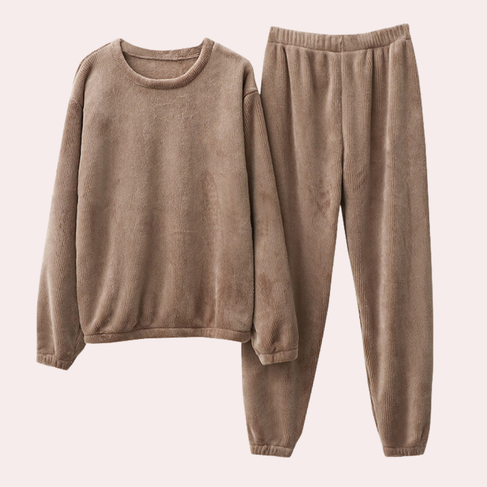Warme Fleece Damespyjama - Elina