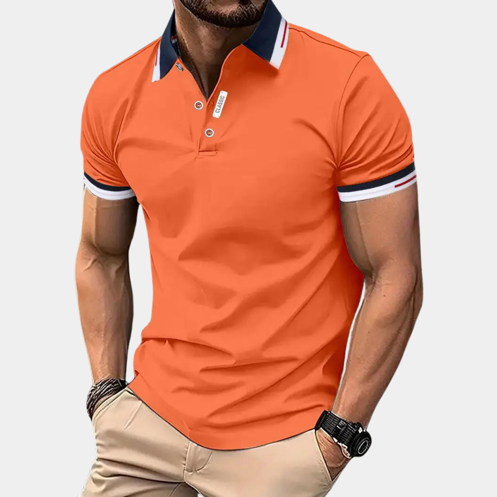 Stijlvol Oranje Heren Polo - Jules