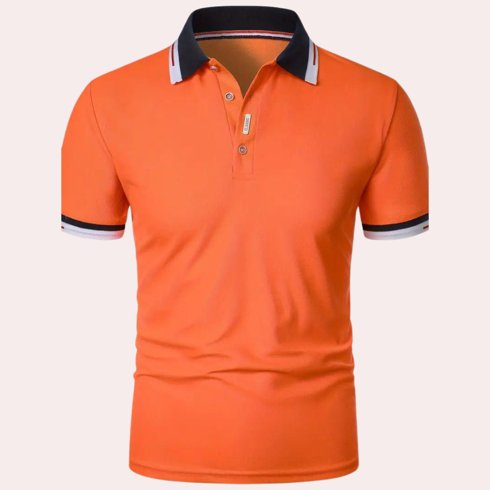 Stijlvol Oranje Heren Polo - Jules