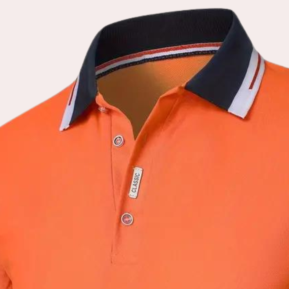 Stijlvol Oranje Heren Polo - Jules