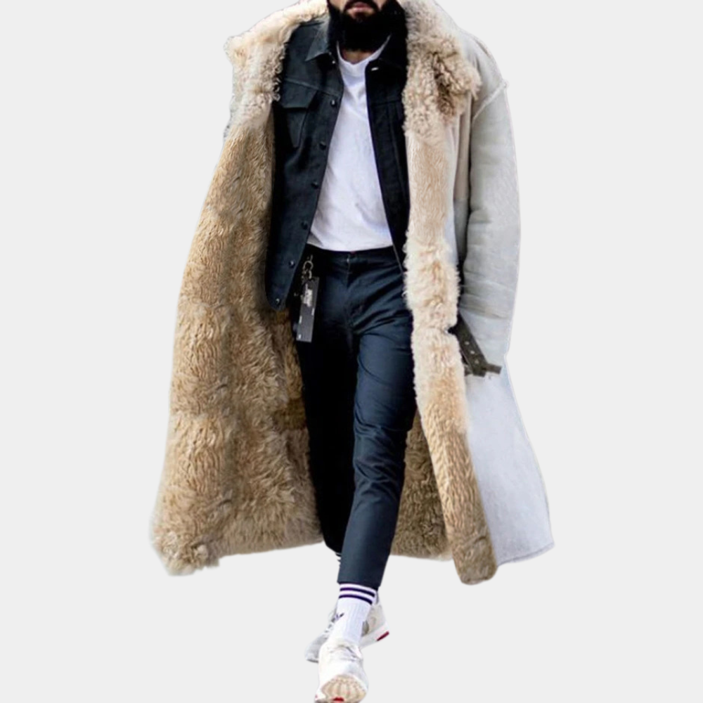 Trendy Lange Warme Winterjas voor Heren - Matteo