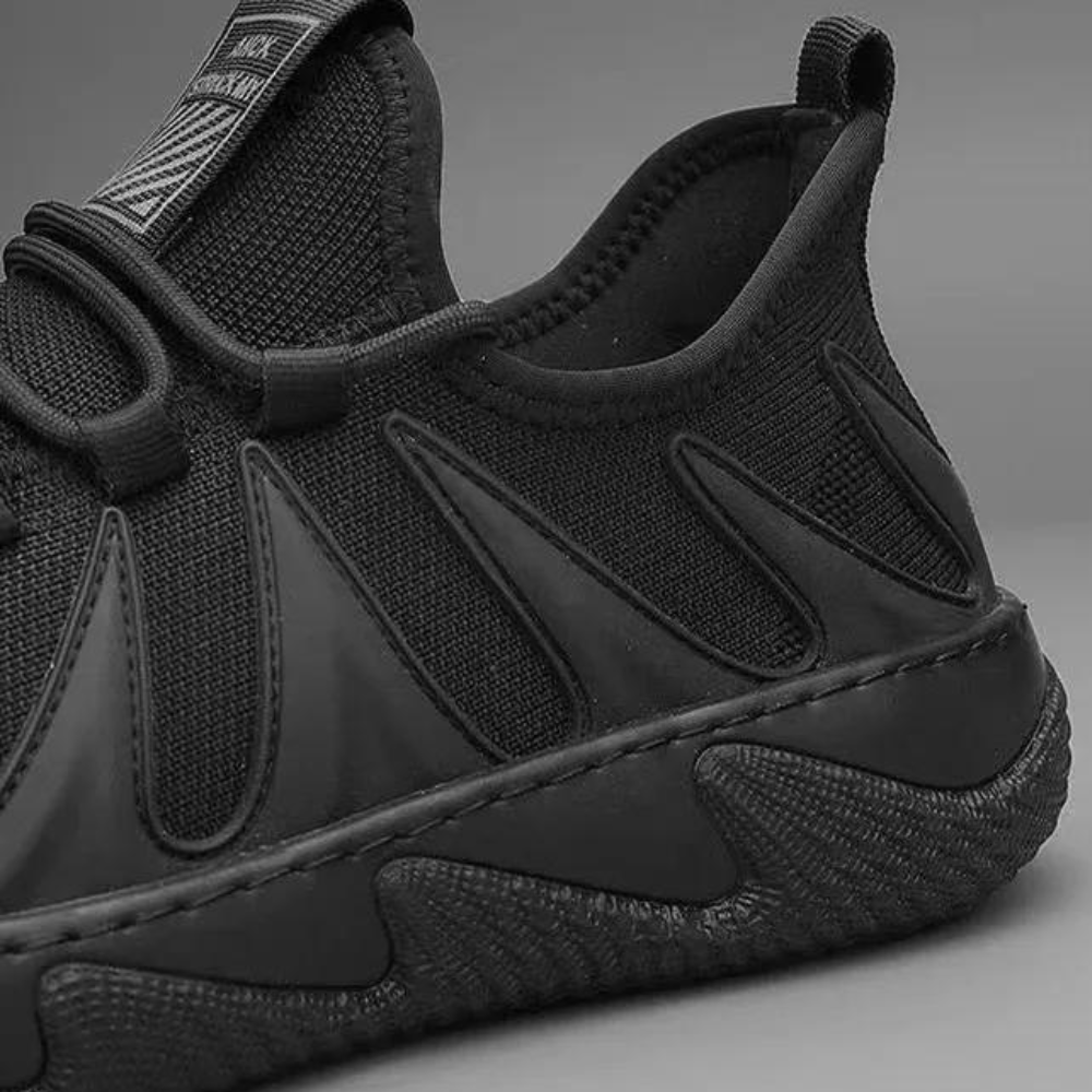 Trendy Lichtgewicht en Ademende Herensneakers - Nero