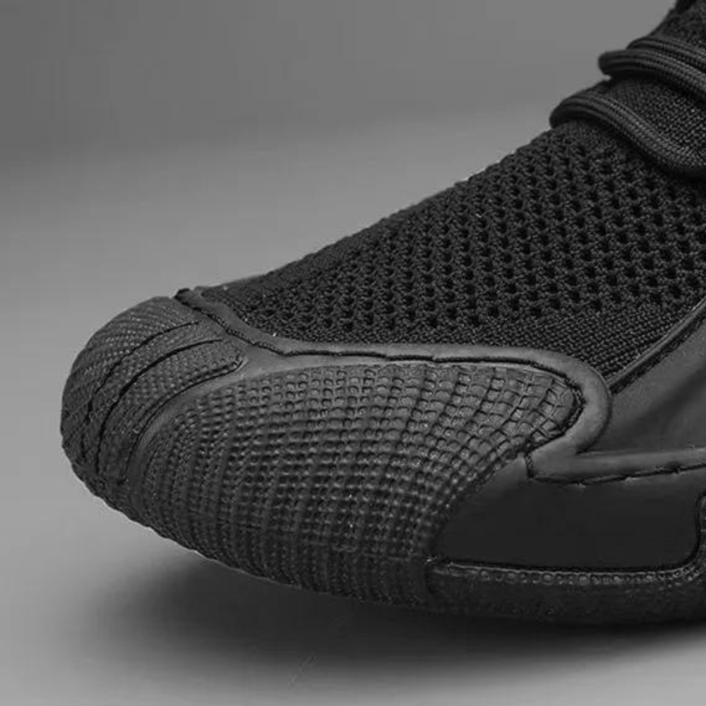 Trendy Lichtgewicht en Ademende Herensneakers - Nero