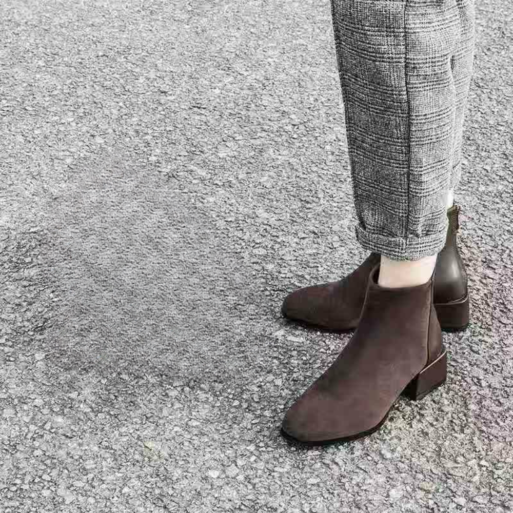 Dames Enkellaarsjes met Blokhak - Lira