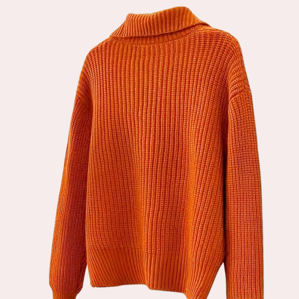 Trendy Oranje Damesvest - Romy