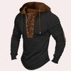 Heren Sweatshirt met Vetersluiting en Capuchon – Eliano