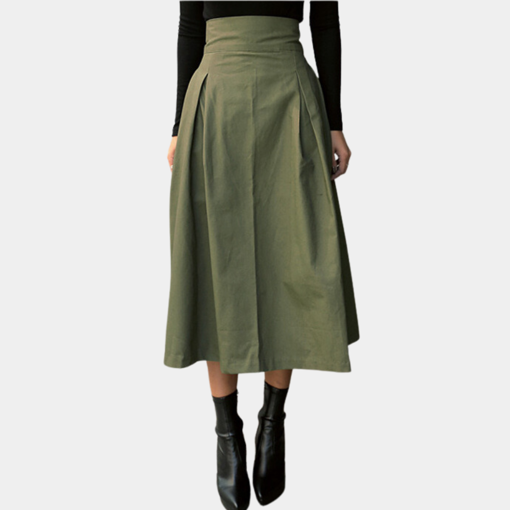 High-Waist Rok met Strikdetail - Elina
