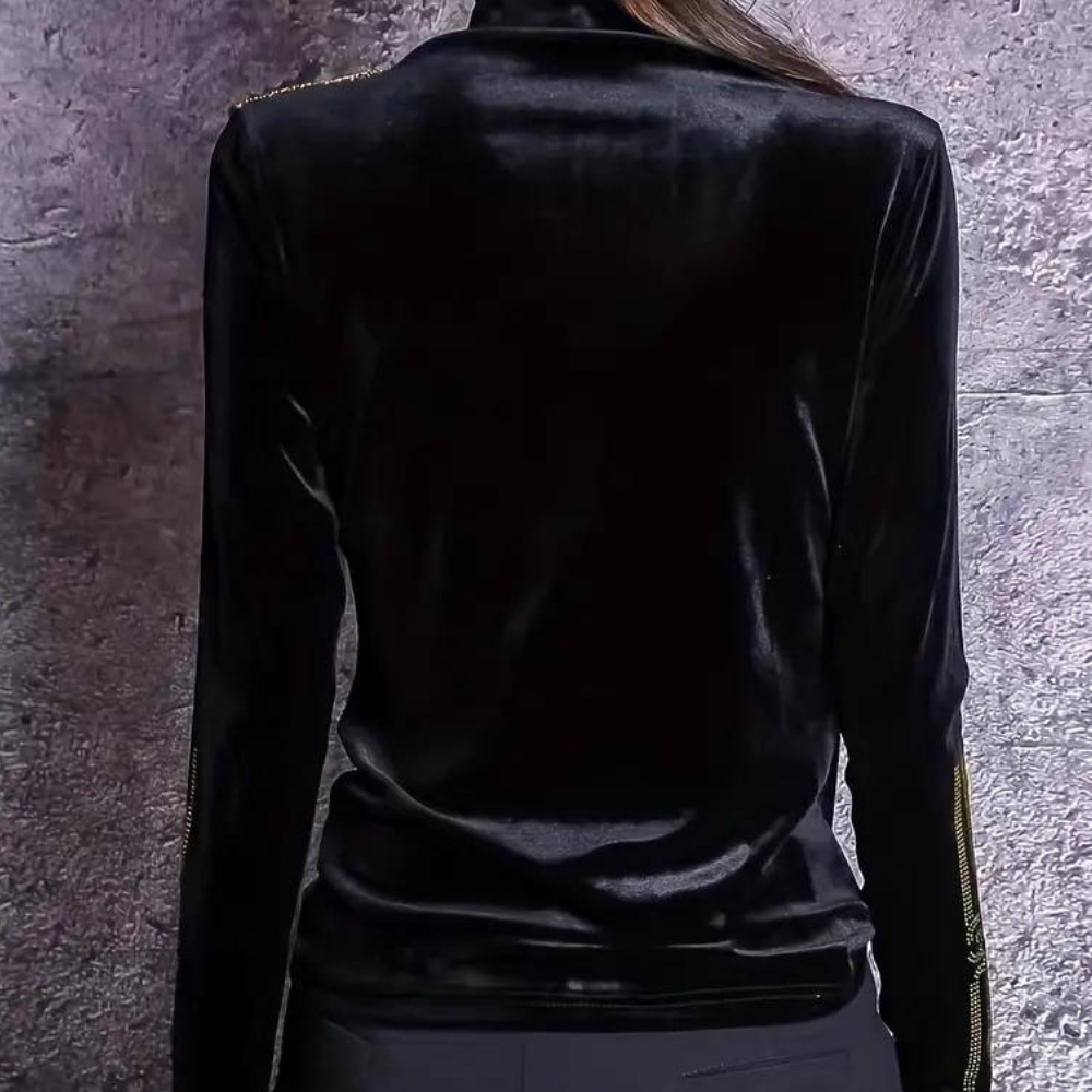 Dames Trui met Hoge Kraag - Elise