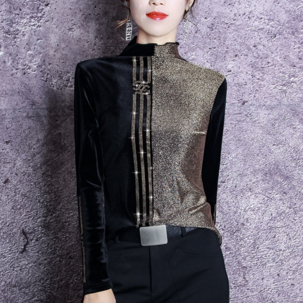 Dames Trui met Hoge Kraag - Elise