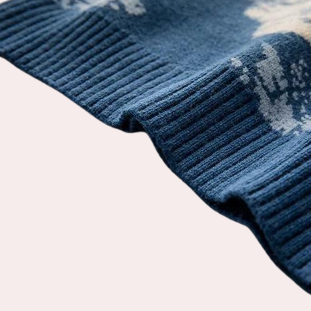 Gebreide Heren Trui met Bergmotief - Nordin