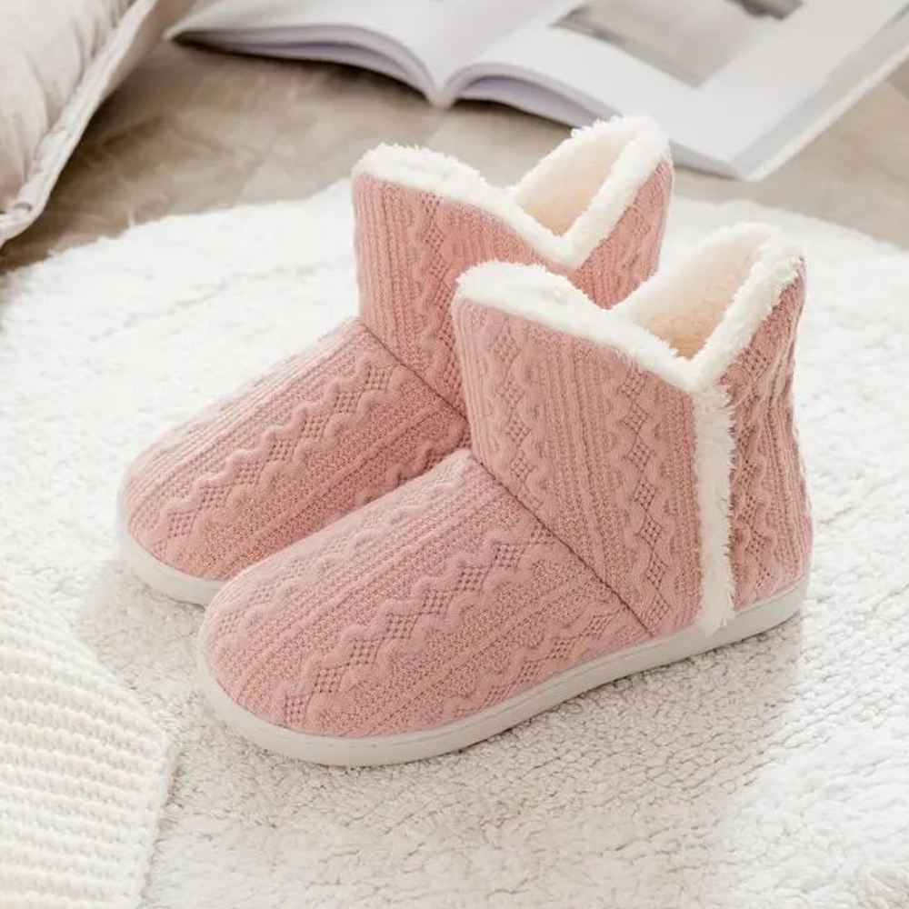Warme en Zachte Gebreide Pantoffels voor Dames - Elodie