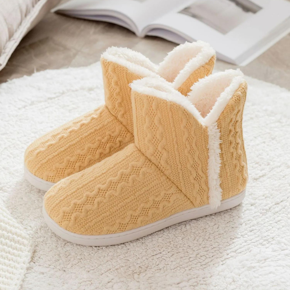 Warme en Zachte Gebreide Pantoffels voor Dames - Elodie