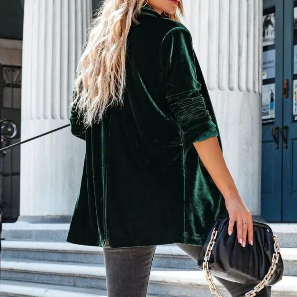 Fluwelen Damesjas met Luxe Uitstraling - Celestine