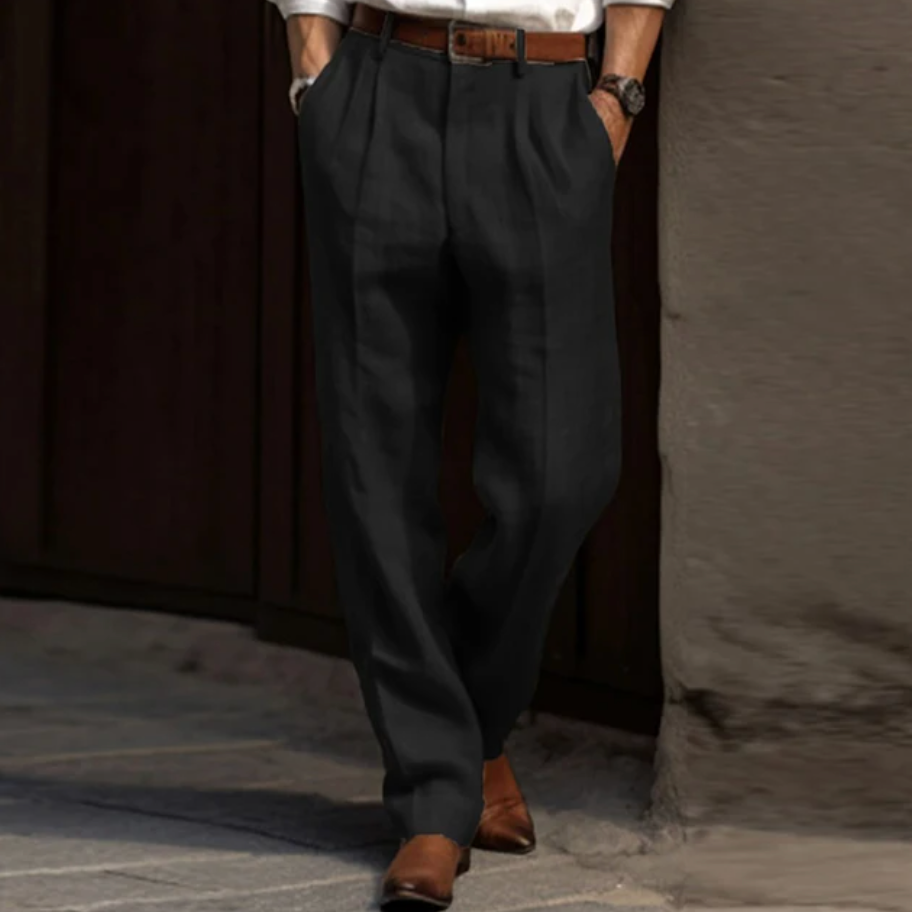 Luchtige Linnenbroek voor Heren met Losse Pasvorm en Zomers Comfort - Maro