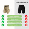 Heren Outdoor Shorts met 6 ritszakken - FlexTrek Cargo Shorts