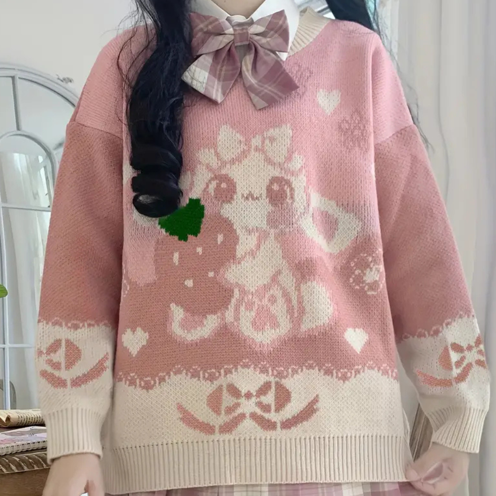 Casual Trui met Ronde Hals voor Dames - Riva