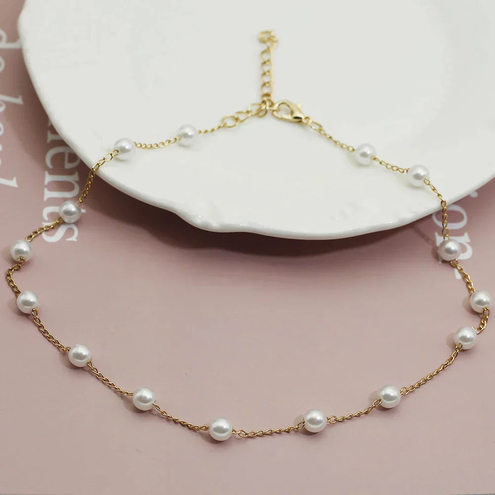 Gouden Parelketting - Marilena