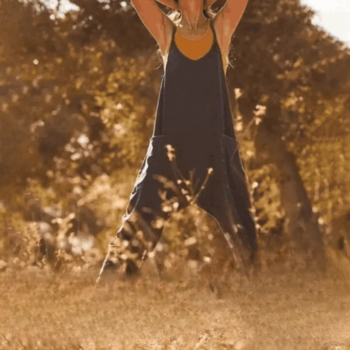 Losvallende & Stylish Dames Jumpsuit met Zijzakken – Narelle