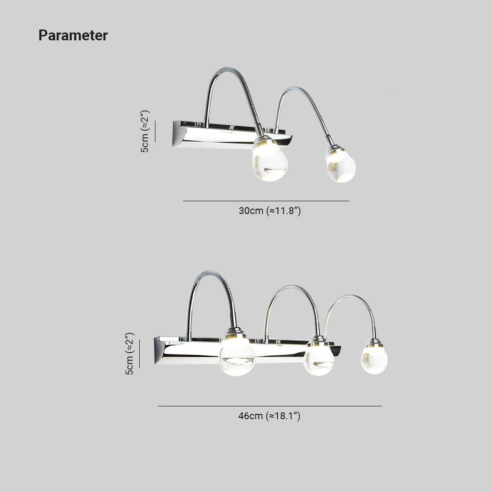 Gebogen LED Wandlamp – Arcus