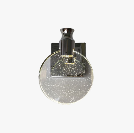 Luxe Ronde Kristallen Wandlamp – Celestia