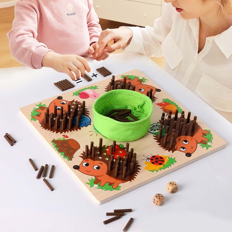 Montessori Reken- en Sensorisch Speelgoed voor Kleuters - TellenMetStekels