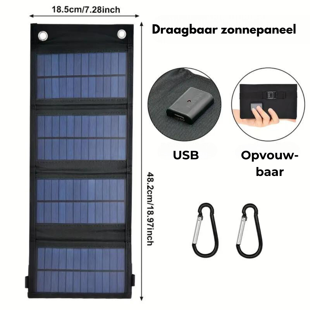 Opvouwbare Powerbank op Zonne-energie - SolarMate