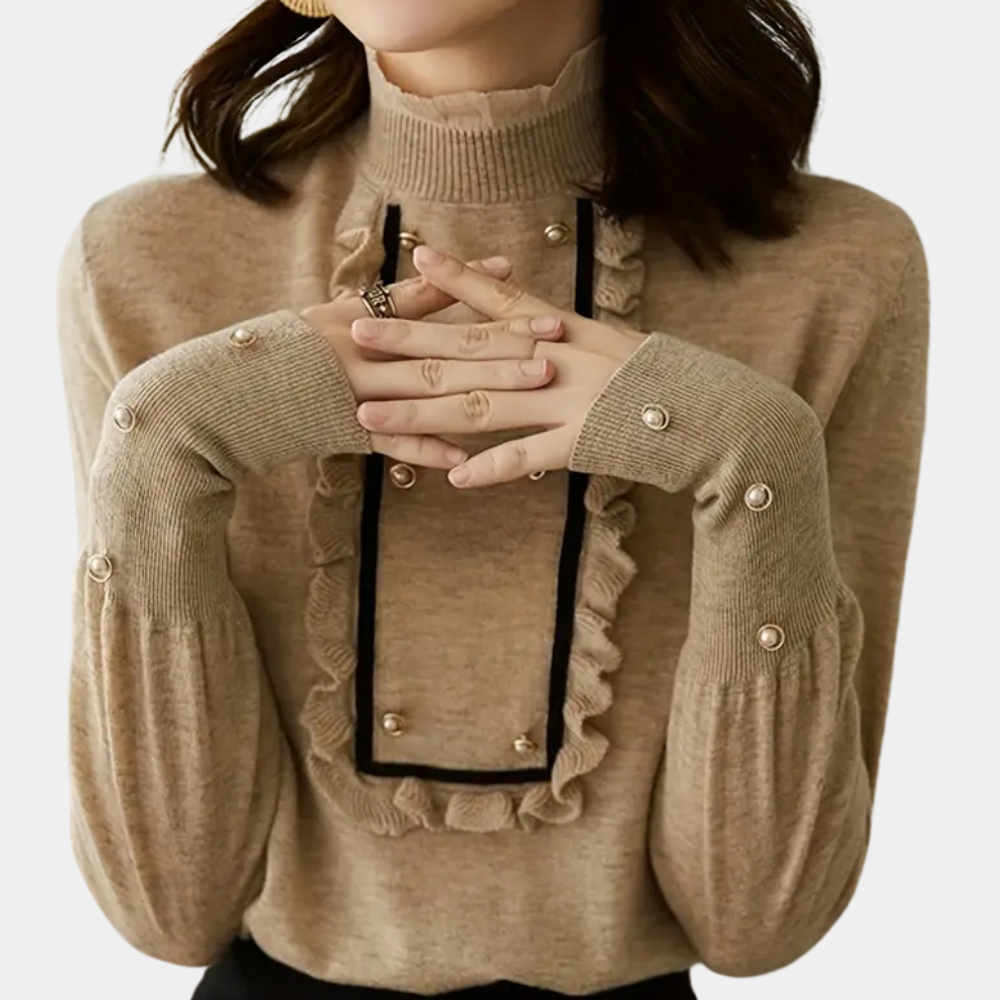 Veelzijdige Khaki Damesblouse - Nora