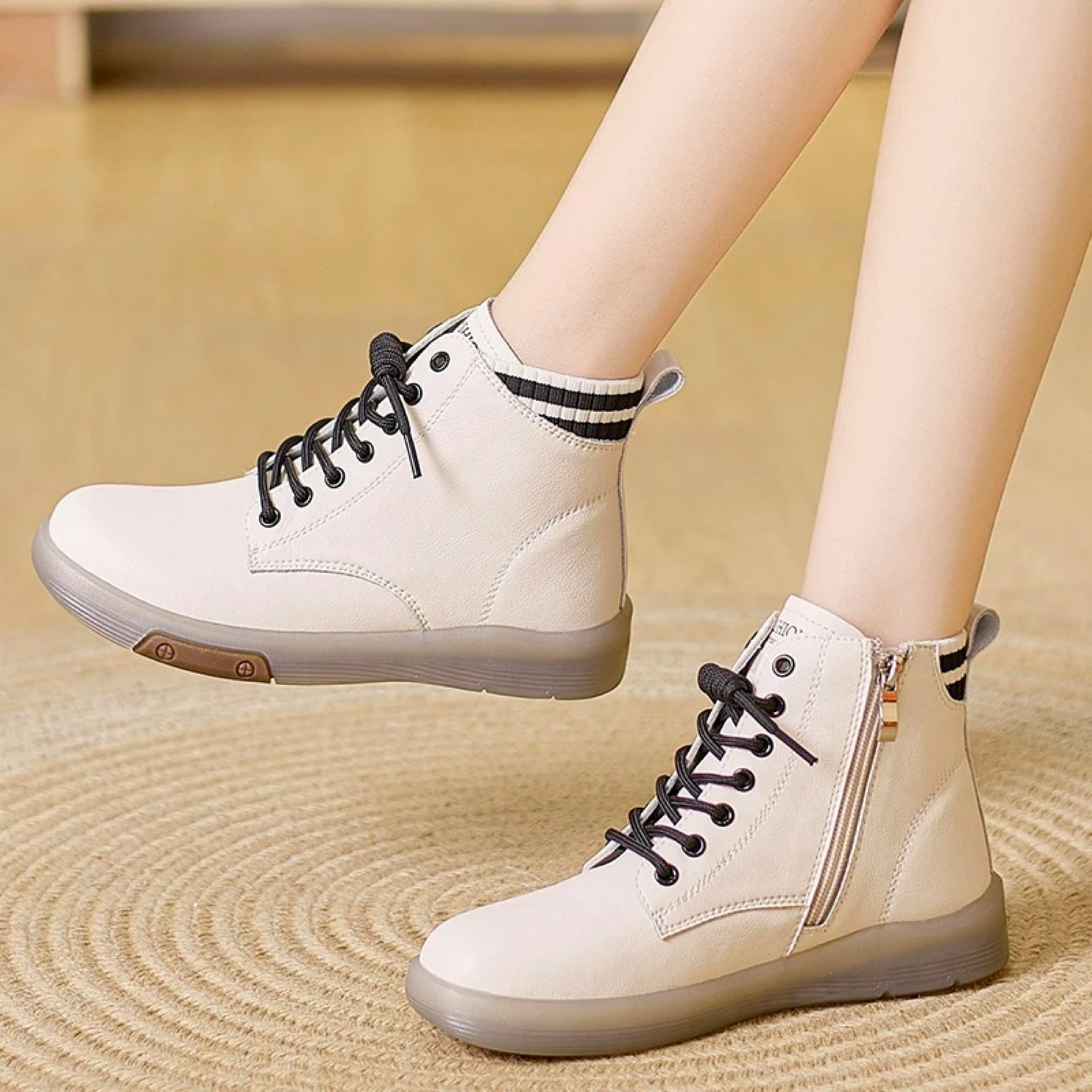 Leren Waterdichte Dames Sneakers - AquaStride