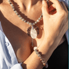 Labradoriet, Jade en Amethist Mala - Seraphine