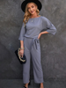 Dames-jumpsuit met strikceintuur – Selina Herfsteditie